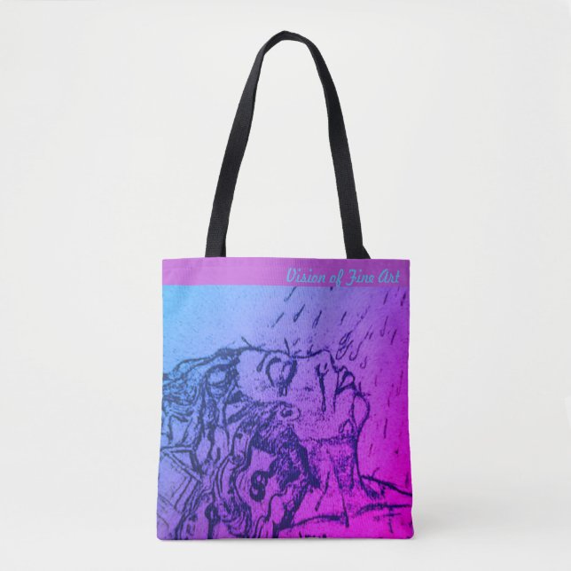 Bolso De Tela "Quite" por Vision del Bello Artes (Anverso)