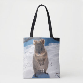 Bolso De Tela Quokka feliz en la playa Australia