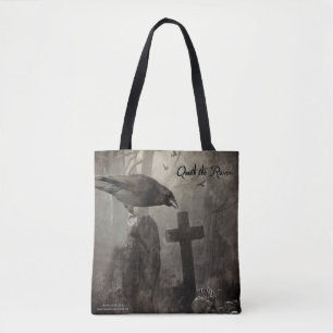 Bolso De Tela Quoth the Raven