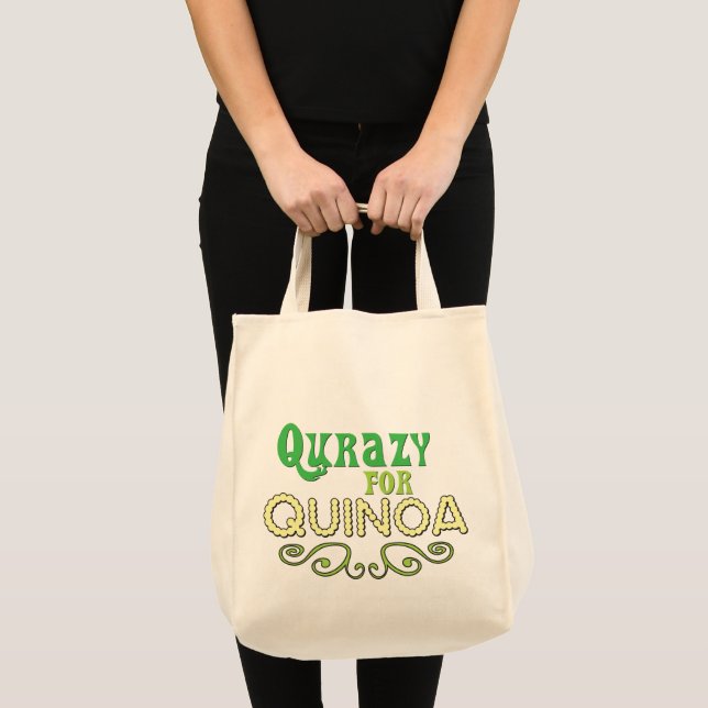 Bolso De Tela Qurazy para Quinoa © - Funny Quinoa Slogan Tote Ba (Anverso (producto))