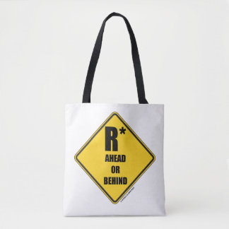 Bolso De Tela R-Star Delante O Detrás Del Signo De Advertencia D