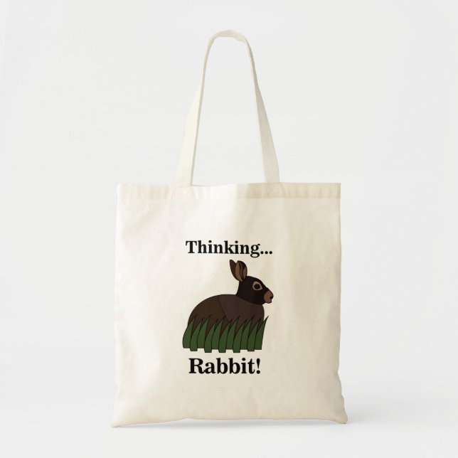 Bolso De Tela Rabbit Cute Bunny (Frente)