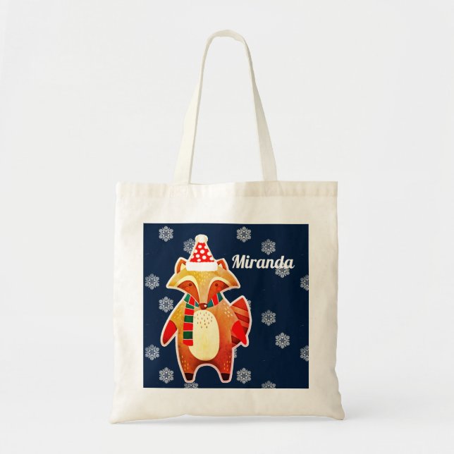 Bolso De Tela Raccoon (Frente)