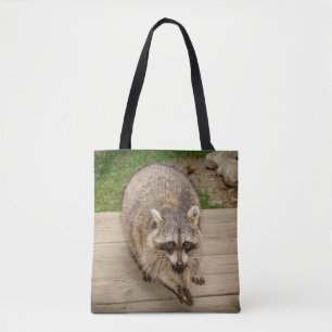 Bolso De Tela Raccoon con un chip