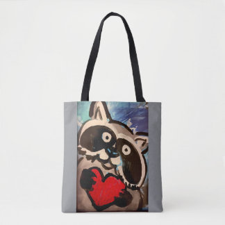 Bolso De Tela Raccoon Shoulder Bag