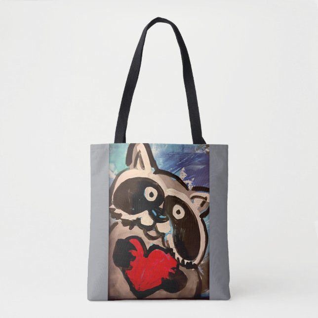 Bolso De Tela Raccoon Shoulder Bag (Anverso)