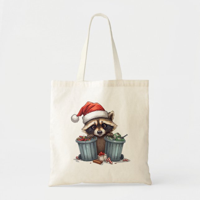 Bolso De Tela Raccoon Trash (Frente)