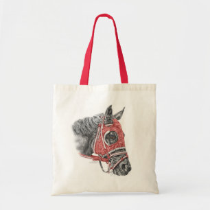 Bolso De Tela Race Horse Portrait Silys