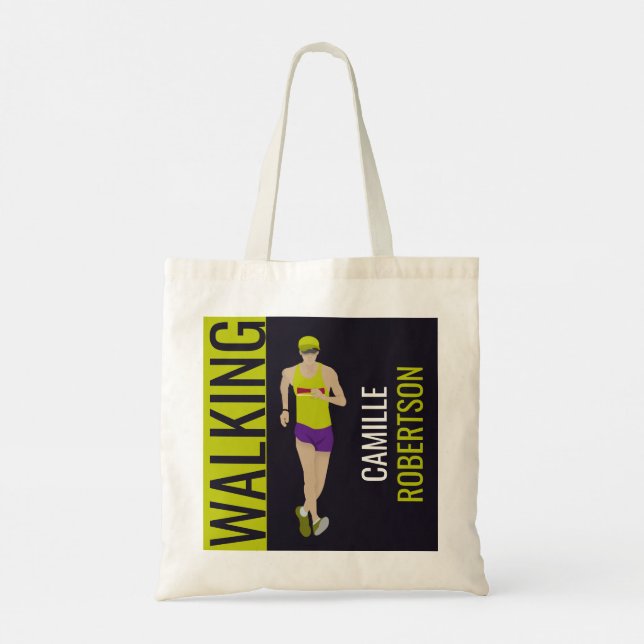 Bolso De Tela Race Walking (Reverso)