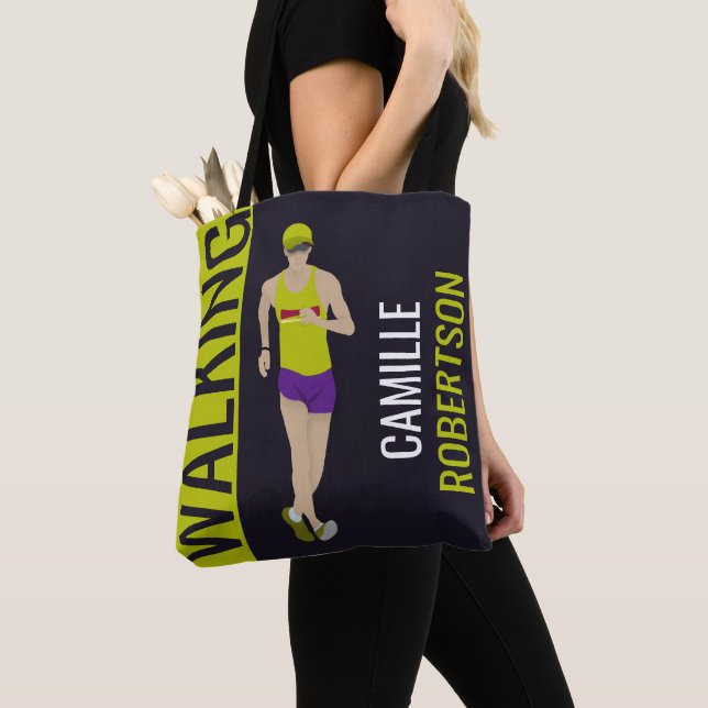 Bolso De Tela Race Walking (Detalle)
