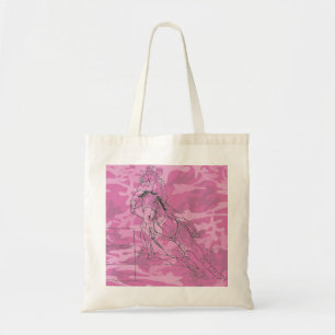 Bolso De Tela Racer De Barril De Camo Rosado