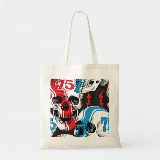 Bolso De Tela Racer Skull: Rebelión sin foco. (Frente)