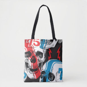 Bolso De Tela Racer Skull: Rebelión sin foco.