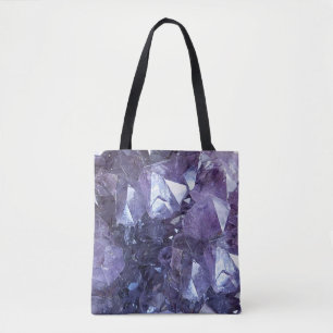 Bolso De Tela Racimo cristalino Amethyst
