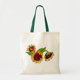 Bolso De Tela Racimo del girasol