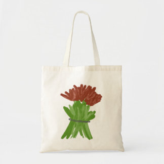 Bolso De Tela racimos de flores