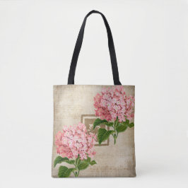 Bolso De Tela Racimos de Hortensias Rosadas II