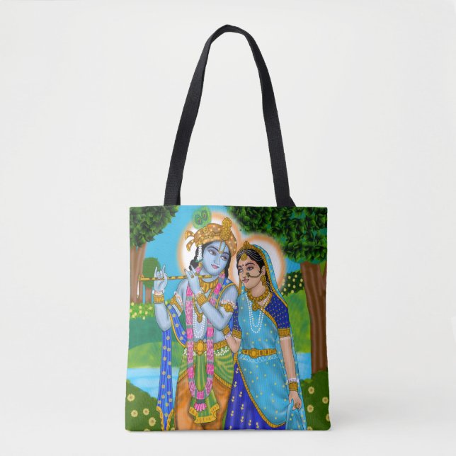 Bolso De Tela Radha Krishna Tote Bags (Anverso)