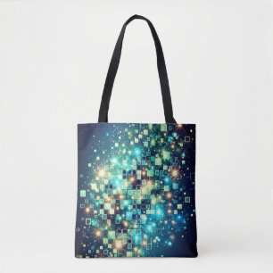 Bolso De Tela Radiant Pixel Bokeh