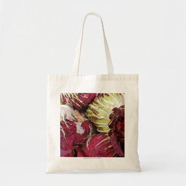 Bolso De Tela Radicchio Print Canvas Tote Bag (Frente)