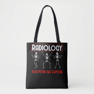 Bolso De Tela Radiología divertida del radiólogo del esqueleto d