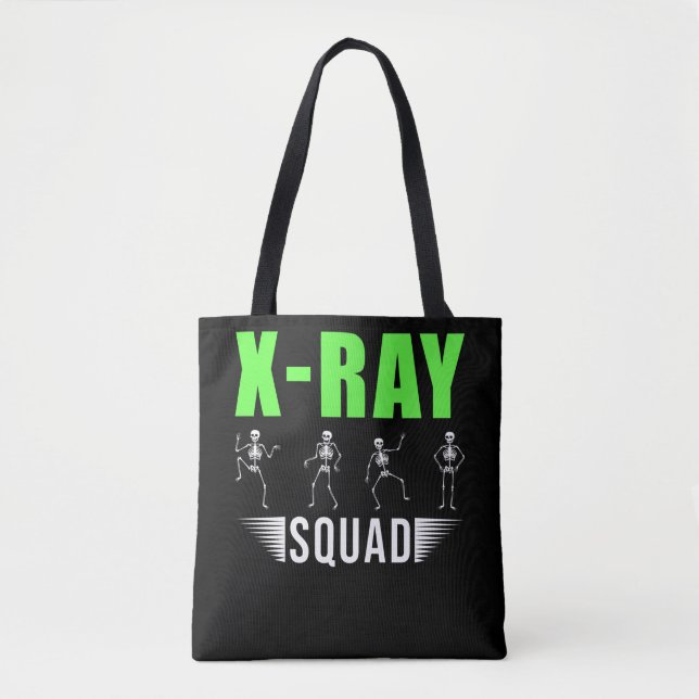 Bolso De Tela Radiology Xray Skeletons Funny Radiologist Squad (Anverso)