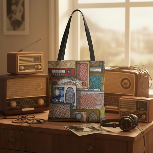 Bolso De Tela Radios vintage (Subido por el creador)
