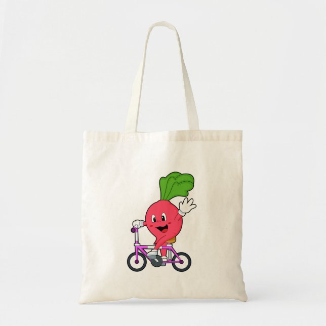 Bolso De Tela Radish con bicicleta (Frente)