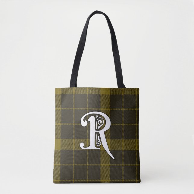 Bolso De Tela Raeburn Clan Tartan Monogram (Anverso)