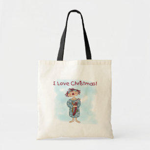 Bolso De Tela Ragdoll amo a los Navidades camisetas y regalos