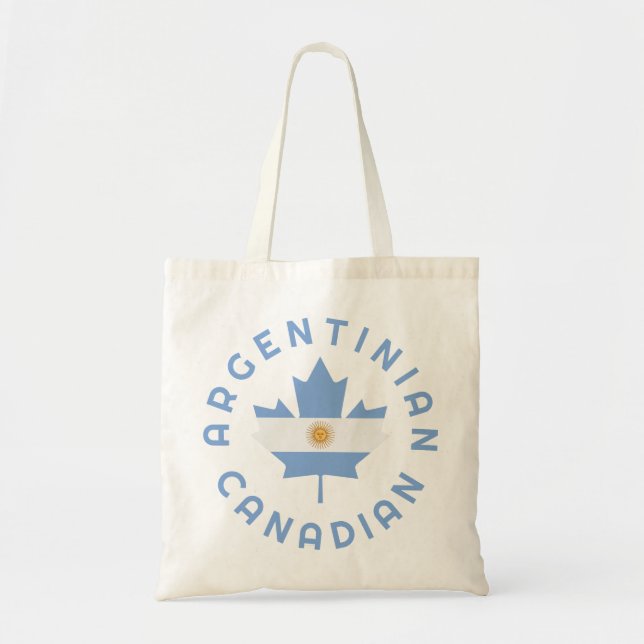 Bolso De Tela Raíces argentinas de Canadá (Frente)