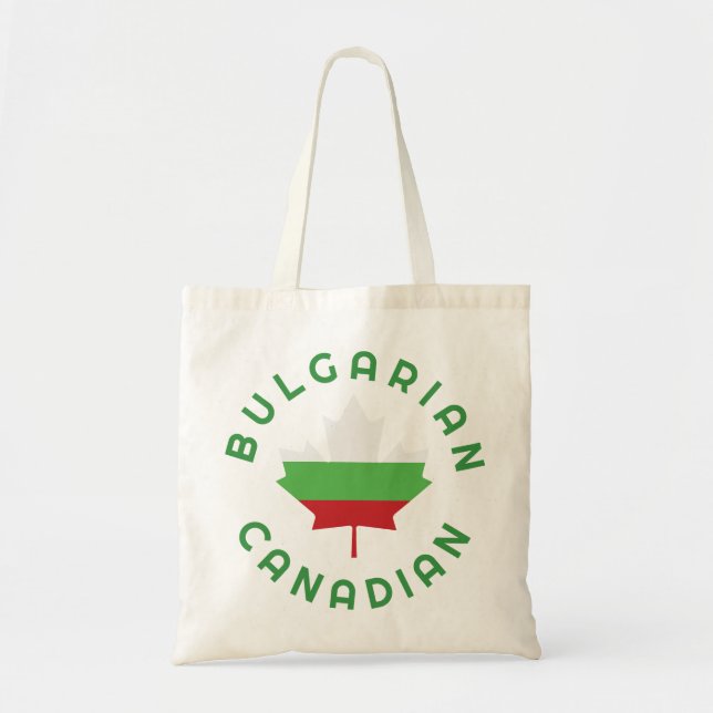 Bolso De Tela Raíces búlgaras de Canadá (Frente)