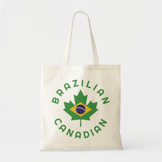 Bolso De Tela Raíces canadienses brasileñas (Frente)