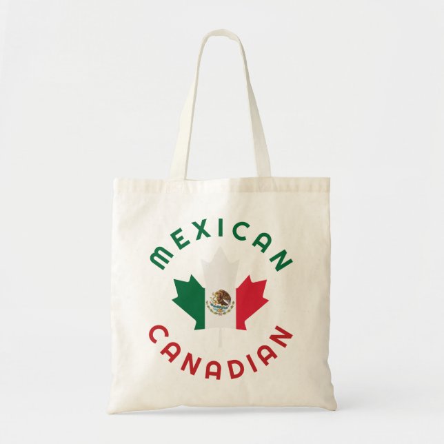 Bolso De Tela Raíces canadienses mexicanas (Frente)