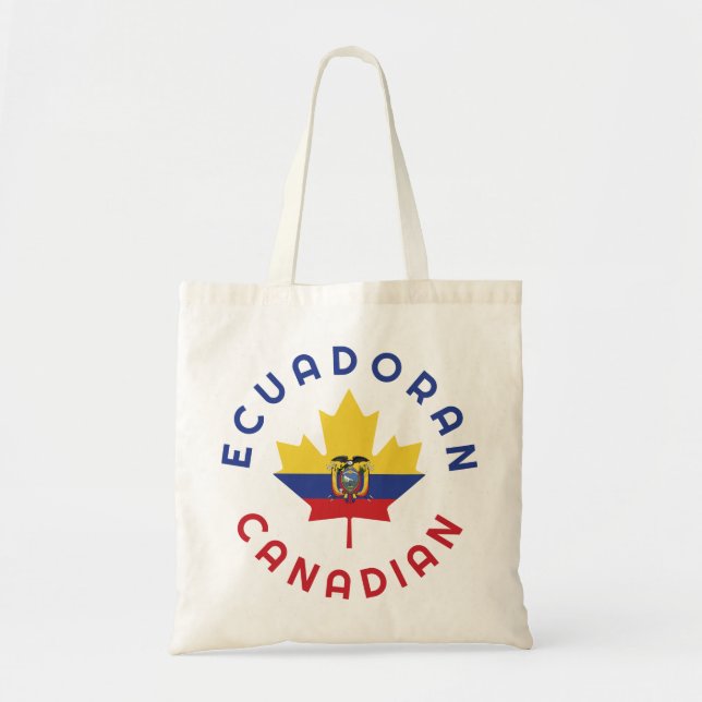 Bolso De Tela Raíces ecuatorianas canadienses (Frente)