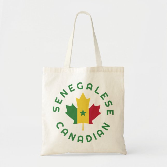 Bolso De Tela Raíces senegalesas canadienses (Frente)
