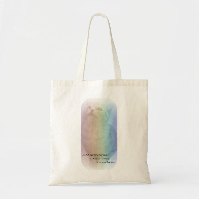 Bolso De Tela rainbow cat (Frente)