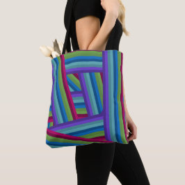 Bolso De Tela Rainbow Crisscross