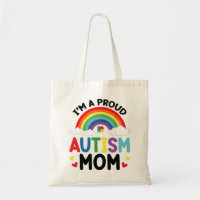 Rainbow I'm A Proud Autism Mom Autism Awareness