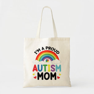Bolso De Tela Rainbow I'm A Proud Autism Mom Autism Awareness