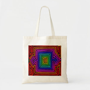 Bolso De Tela Rainbow Kuna Indian Mola