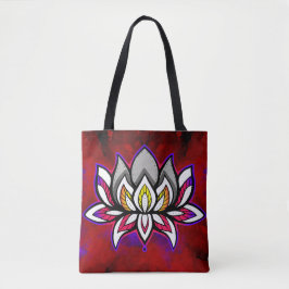 Bolso De Tela Rainbow Lotus