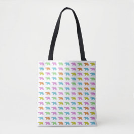 Bolso De Tela Rainbow Polar Bear Tote Bag