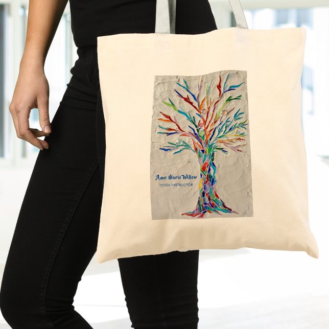 Bolso De Tela Rainbow Tree Yoga Instructor (Subido por el creador)