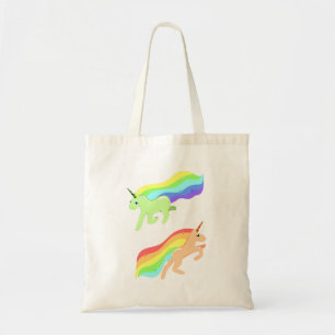 Bolso De Tela Rainbow Unicorns