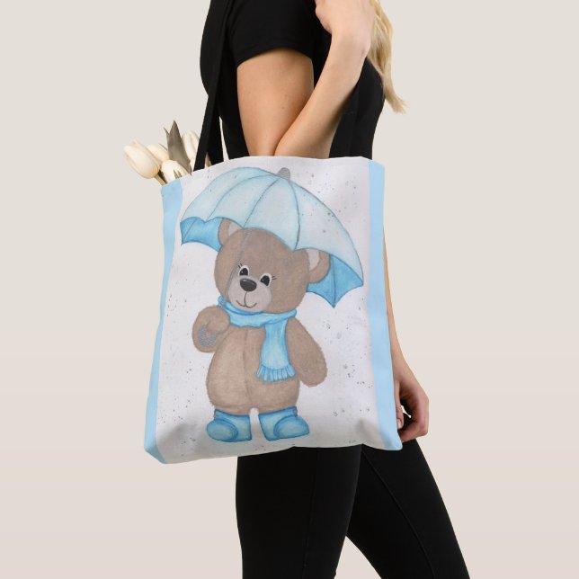 Bolso De Tela Rainy Daze Teddy Bear (Detalle)