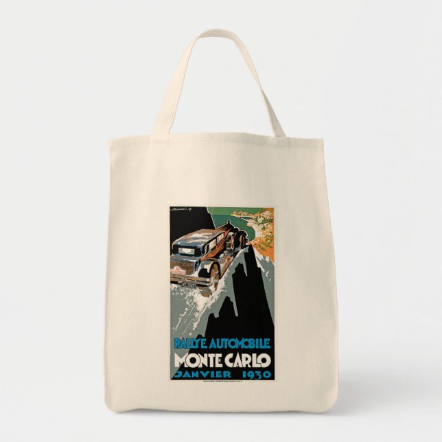 Bolso De Tela Rallye Automobile Monte Carlo (Frente)