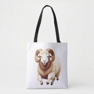 Bolso De Tela Ram Happy Playful Fun Saltando En El Aire Alegre
