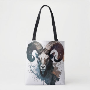 Bolso De Tela Ram Retrato Animal Pintura Vida salvaje al aire li