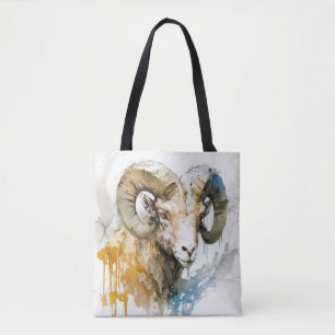 Bolso De Tela Ram Retrato Animal Pintura Vida salvaje al aire li